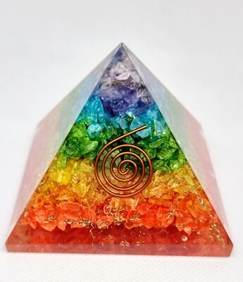ORGONE PYRAMID 7 CHAKRA  ENERGY GENERATOR  YOGA MEDITATION 