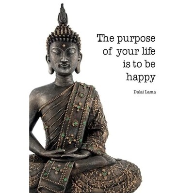 Postcard &quot;The purpose of your life is to be happy&quot;
