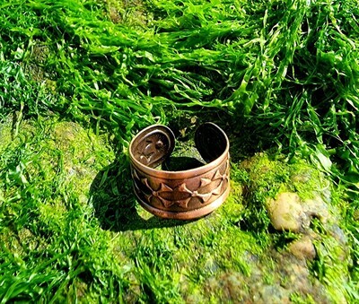 Copper adjustable ring 
