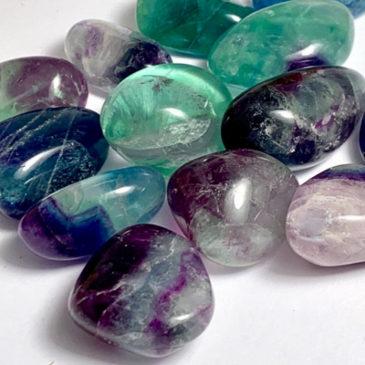 Rainbow Fluorite Tumbled Crystal AAA quality 