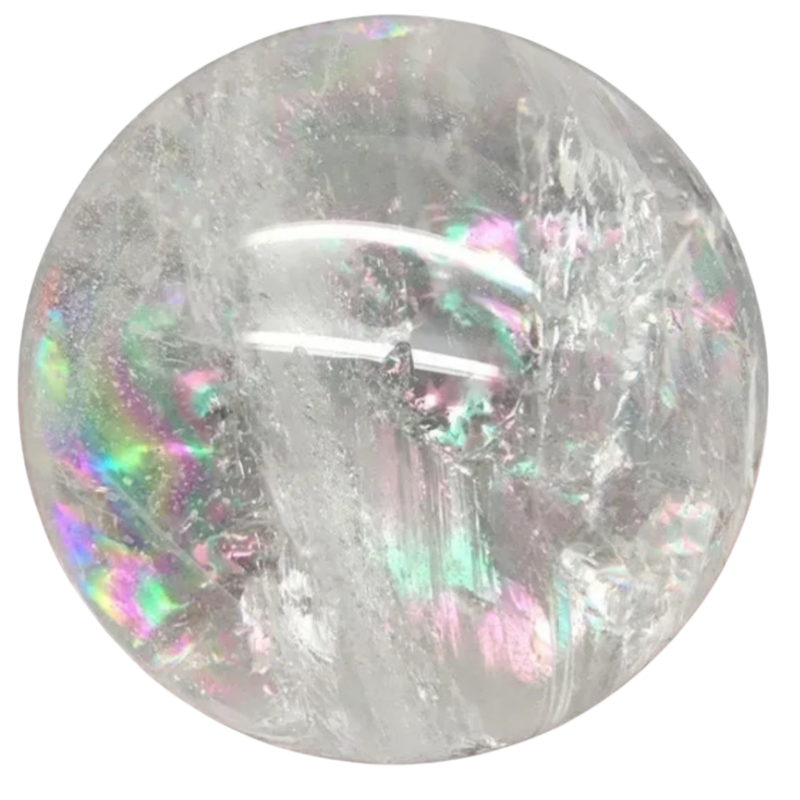 Sphere Clear Rock Quartz Crystal Ball Large +- 95mm 
