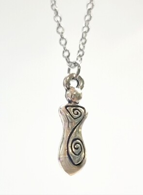 CELTIC WICCAN GODDESS OF NEW BEGINNINGS - FERTILITY, ABUNDANCE PENDANT NECKLACE 