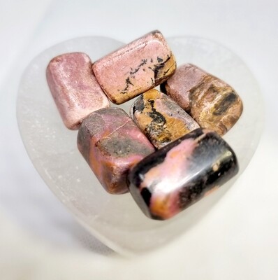 Rhodonite Tumbled Stones Natural Stone Crystal