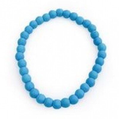 Blue Howlite Bead Bracelet