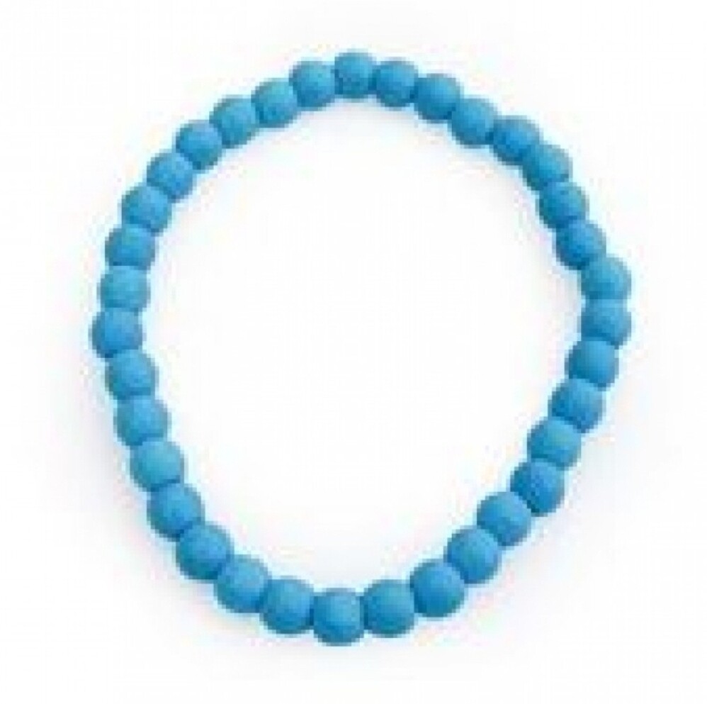 Blue Howlite Bead Bracelet