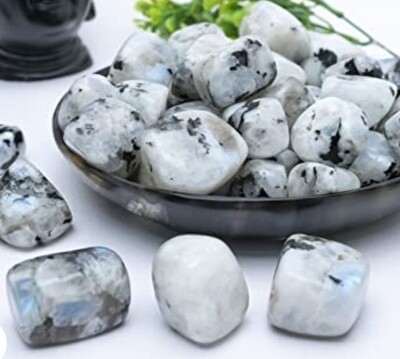 Moonstone Rainbow Crystal Tumbled 20-35mm