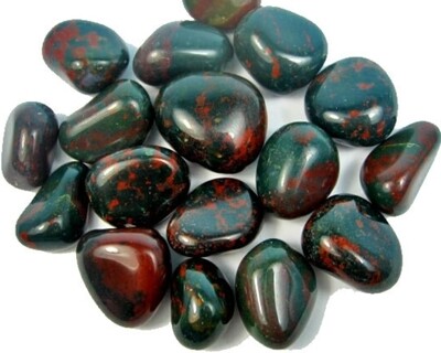 Bloodstone crystal (Heliotrope) Tumbled ~Energy