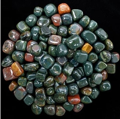 Bloodstone crystal (Heliotrope) Tumbled 20-30mm