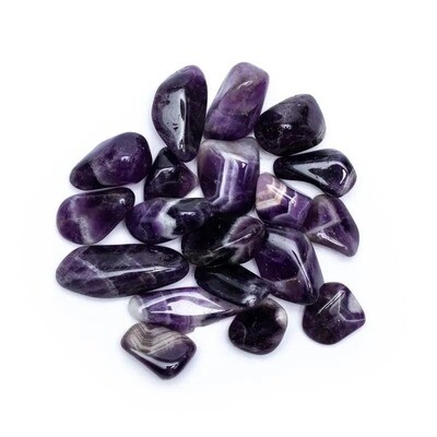 Banded Amethyst Crystal tumbled +-20mm