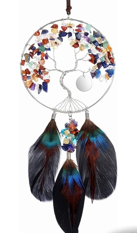 TREE OF LIFE GEMSTONE DREAMCATCHER CHAKRA 