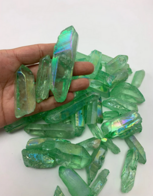 Green Aura Quartz Crystal