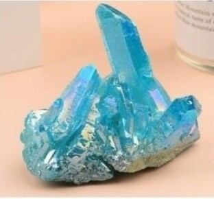 AQUA AURA CRYSTAL CLUSTER LARGE