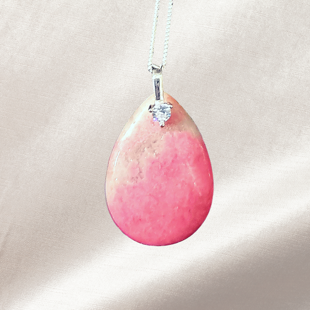 Petalite Crystal 925 Sterling Silver Necklace