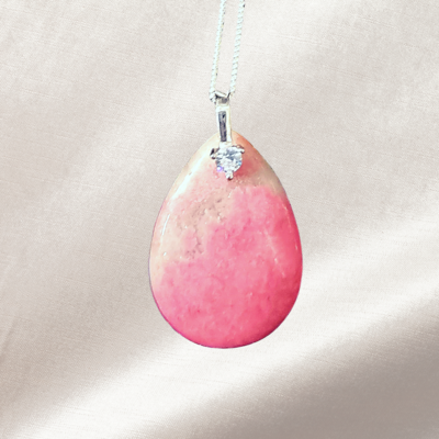 Petalite Crystal 925 Sterling Silver Necklace