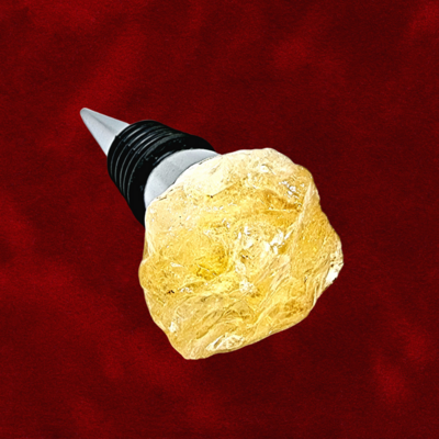 Citrine Crystal Bottle Stopper