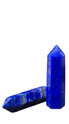 Lapis Lazuli Tower Crystal Point Wand