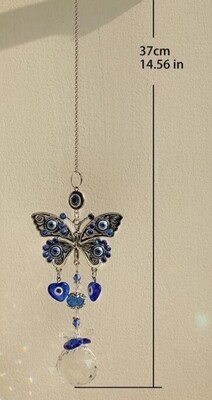EVIL EYE BUTTERFLY LIGHT CATCHER / SUN CATCHER