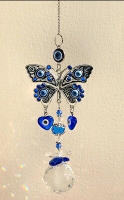 EVIL EYE BUTTERFLY LIGHT CATCHER / SUN CATCHER 