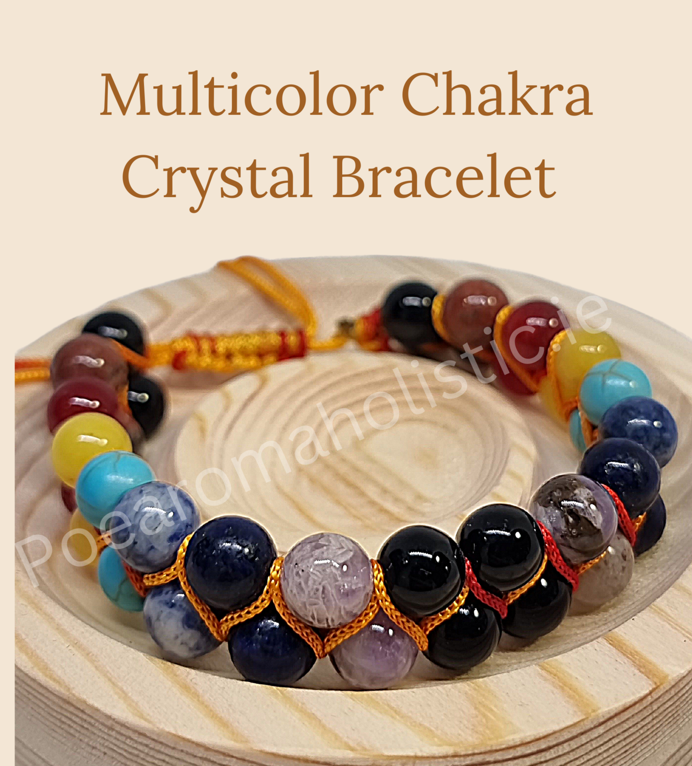 Chakra Bracelet Reiki Crystal Gemstone Yoga Beaded Braided Bracelet Adjustable