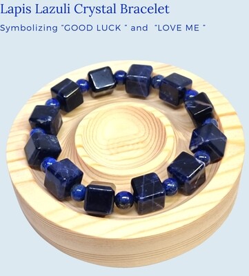 LAPIS LAZULI CRYSTAL BRACELET