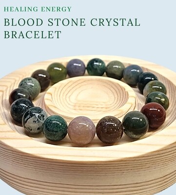 Bloodstone bead bracelet sale