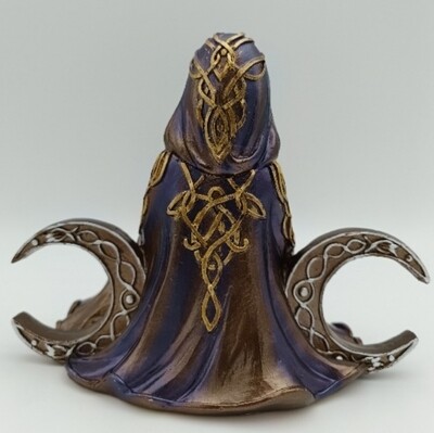 Triple Moon Goddess Antique Statue Ornament 