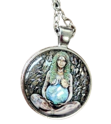 Mother of Earth Goddess Pendant Necklace 