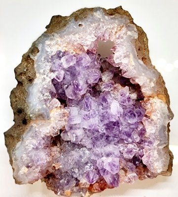 Amethyst Crystal Cluster Druzy Cluster Framed Wall Art