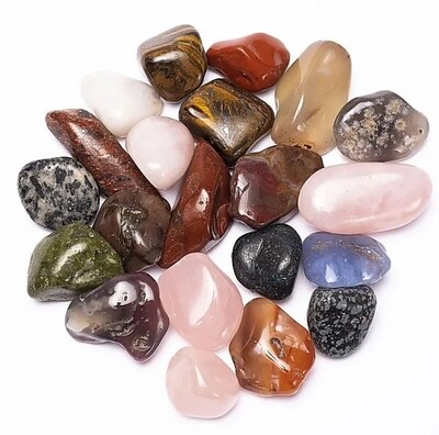 Scoop Random Selection 7× Mixed South Africa tumbled stones A quality