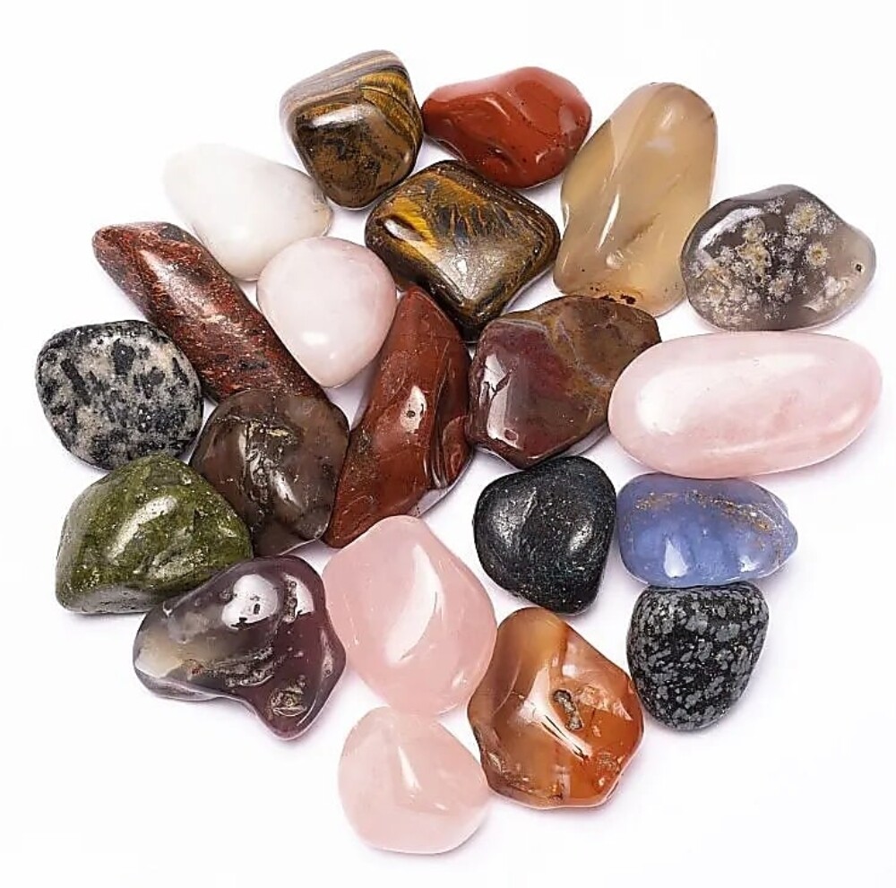 Scoop Random Selection 7× Mixed South Africa tumbled stones A quality