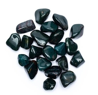 Bloodstone crystal (Heliotrope) Tumbled 20-30mm