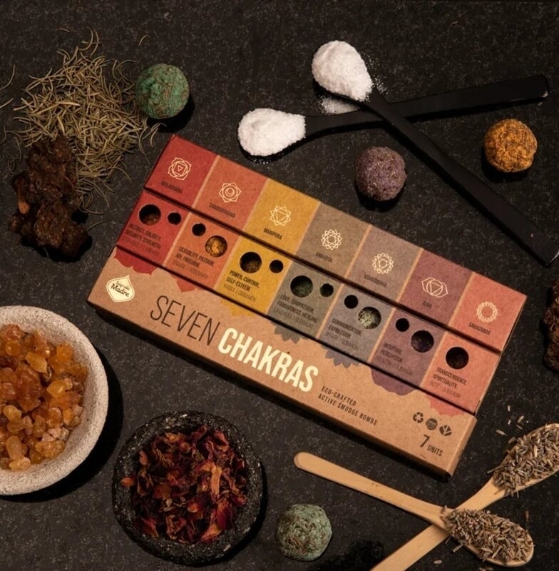 7 Chakra Smudge Incense Sagrada Madre Premium Bombs