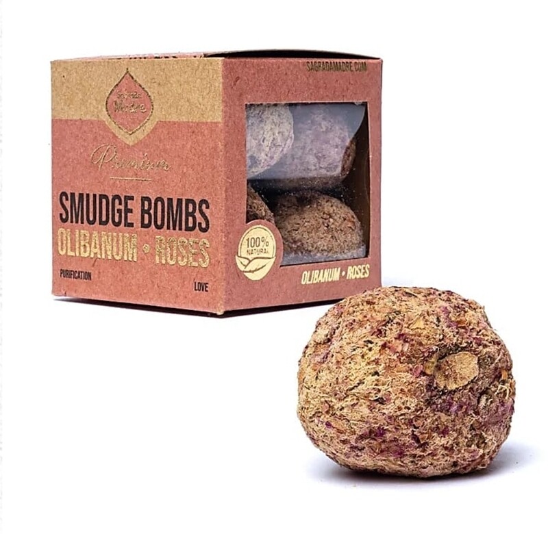 Sagrada Madre Premium Smudge Bomb Olibanum &amp; Roses