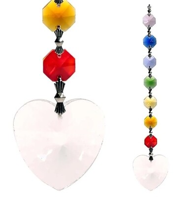 Heart LightCatcher Metta Feng Shui Chakra Crystal String