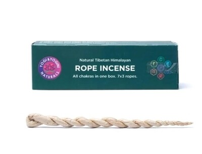 Chakra Incense Rope Sticks Set 7packs x 3pcs ropes