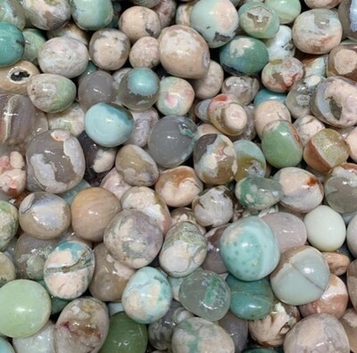 Green Sakura Agate Tumbled Crystal Natural Stone 