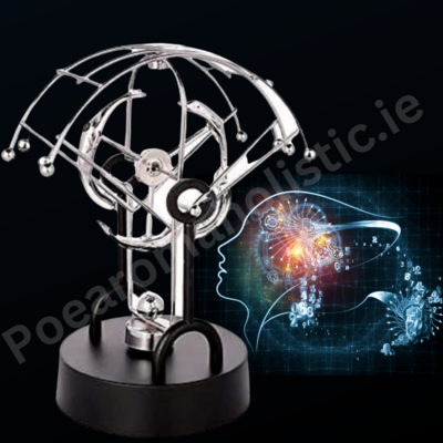 Stress Relief Kinetic Balance Ball (Collision Balls / Pendulum Balls) Meditation Physics Science Fun Toy Desk Home Office Decor Relaxing 