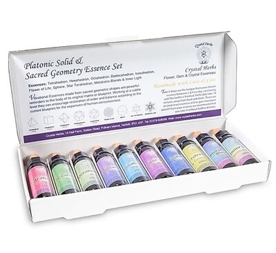 Sacred Geometry Essences oil set of 10 - Living Water Kit