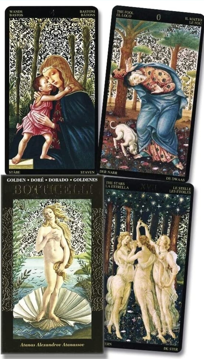 Tarot Cards Deck. Botticelli Tarot/ Tarot Dorado de Botticelli