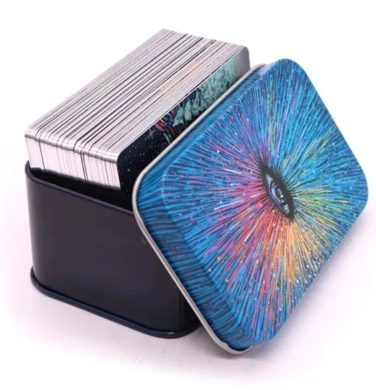 The Prisma Visions Tarot Card Deck by James R.Eads Metal box 78 Tarot Large 