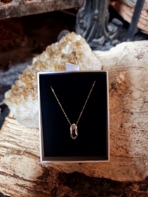 Herkimer  Diamond Amulet Pendant 925 Sterling Silver 