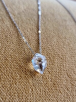Herkimer  Diamond Amulet Pendant 925 Sterling Silver 