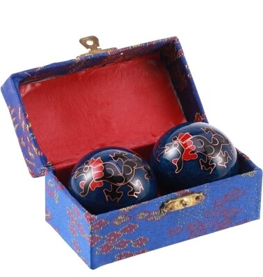 Feng Shui Health Exercise Stress Relief Balls Dragon Chinese 2pcs × 5.5cm 