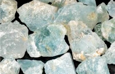 Blue topaz rough Crystal Good Fortune - Inner Strength 