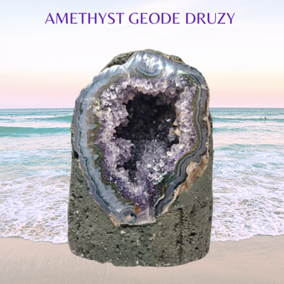 Amethyst Geode Druzy - Amethyst Crystal Cathedral Geode - Raw Amethyst Stone AAA Grade 