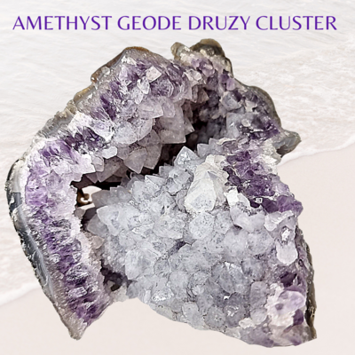 Amethyst Geode Druzy - Amethyst Crystal Geode - Raw Amethyst Stone AAA Grade