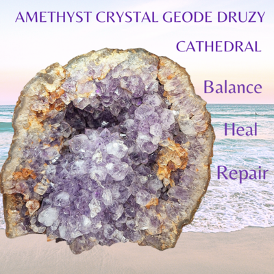 Amethyst Geode - Amethyst Crystal Cathedral Geode - Raw Amethyst Stone AAA Grade
