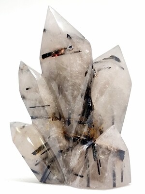 Tourmaline Black Point Matrix Natural Crystal All Level Protection "REJUVENATED"