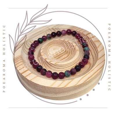 Watermelon Quartz Bracelet Elastic 
