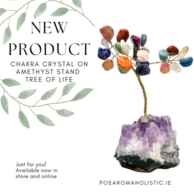 Tree of Life Chakra Amethyst Crystal Stand